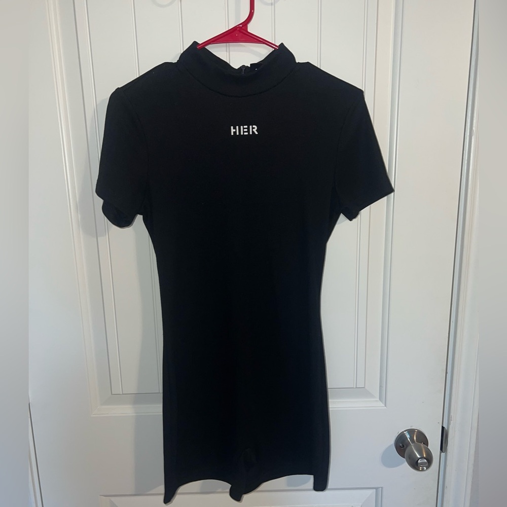 SHEIN Black High-Neck Sweater